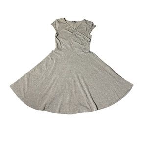 Laksmi M grey wrap style dress